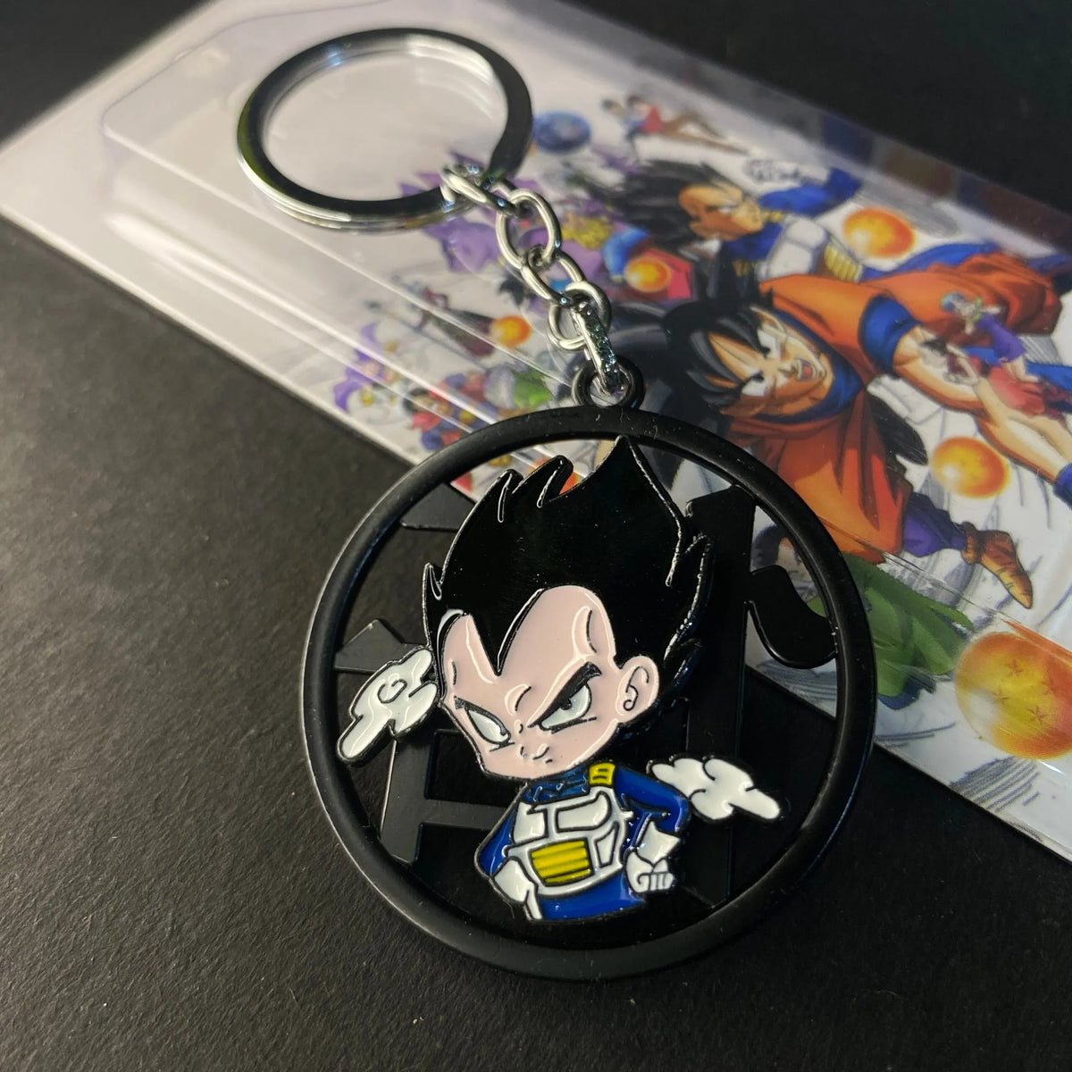 Vegeta Rotating Spinner Keychain