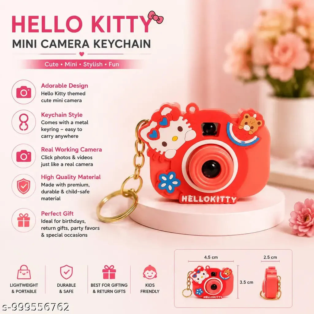 Hello Kitty Cute Mini Camera Keychain