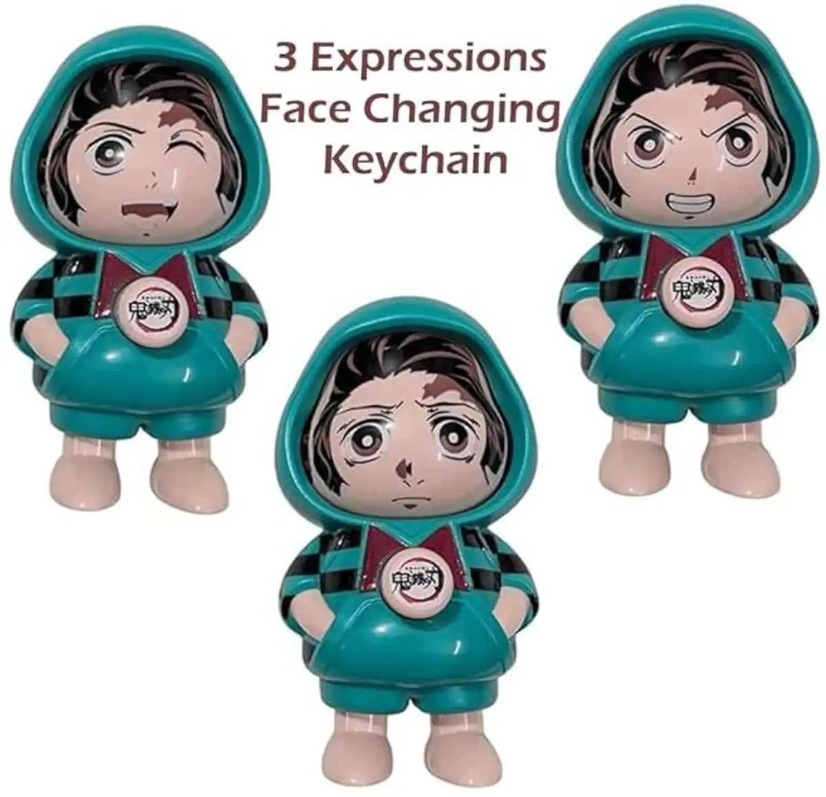 Tanjiro Face-Changing Keychain