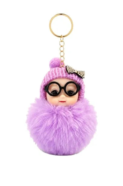 Fuzzy Doll Keychain