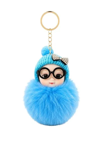 Fuzzy Doll Keychain