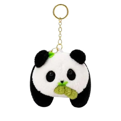 Cute Plush Panda Keychain for Backpack
