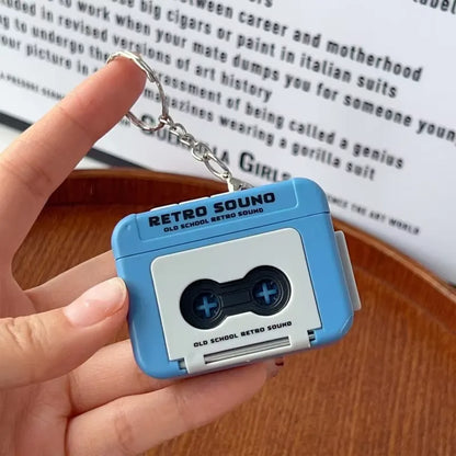 Retro Tape Recorder 3D Keychain with Sound