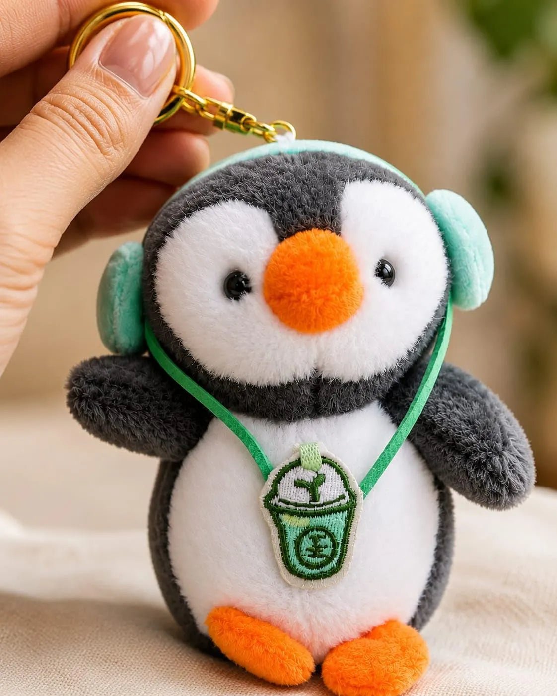 Cute Plush Penguin Keychain