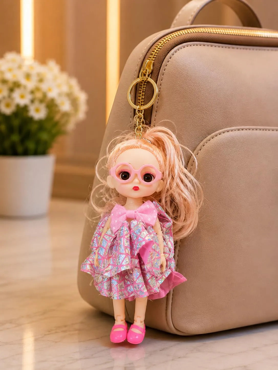 Cute Fashion Doll Keychain