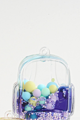 Mini Candy Bead Backpack Keychain