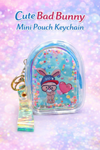 Cute Transparent Bag Pack Keychains